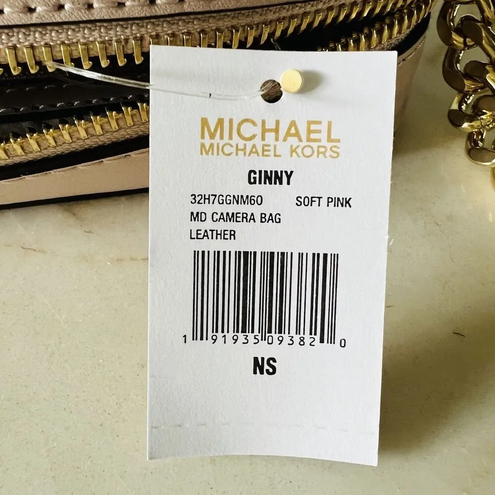 MICHAEL KORS Ginny Soft Pink Leather 